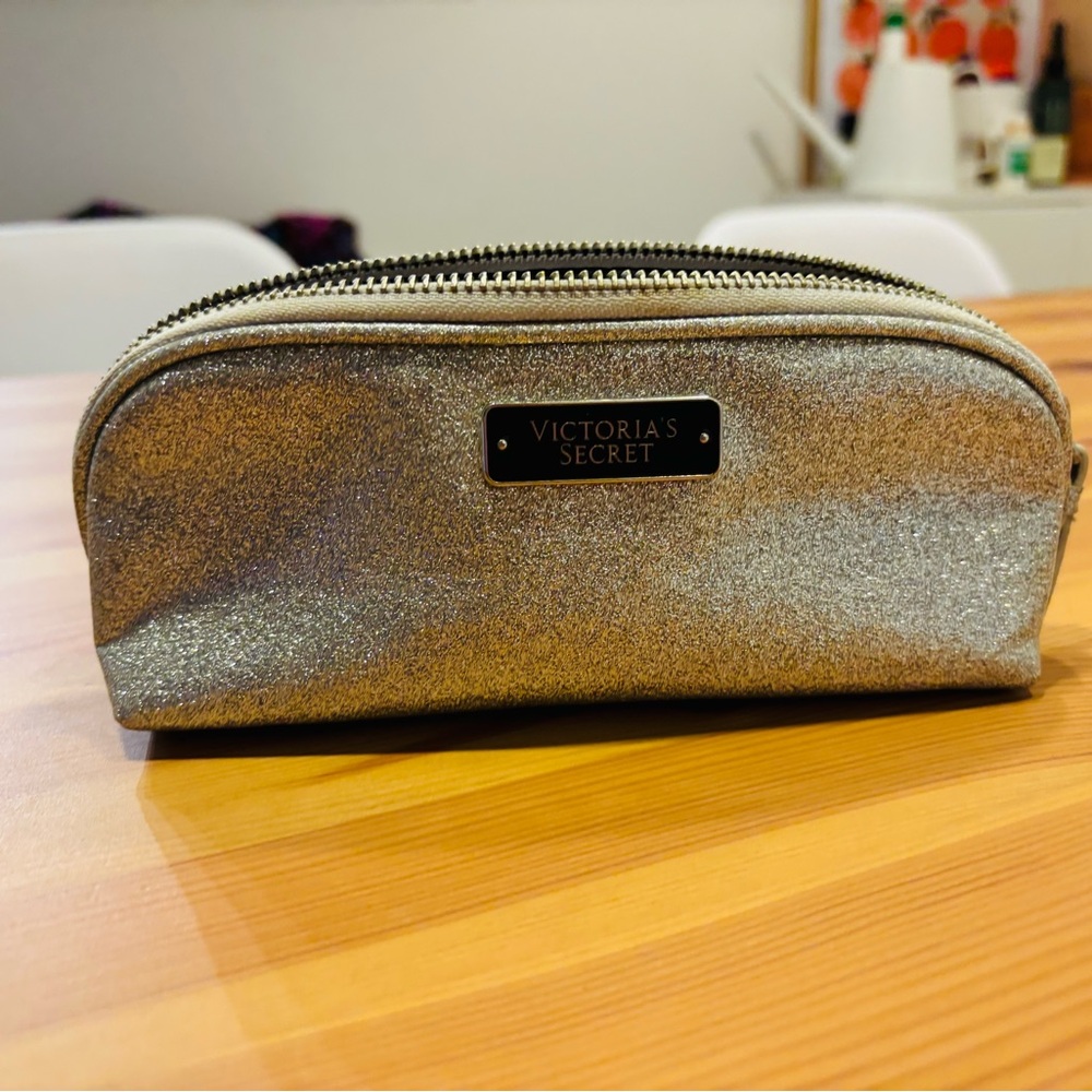 Victoria's Secret Silver Cosmetic Bag
